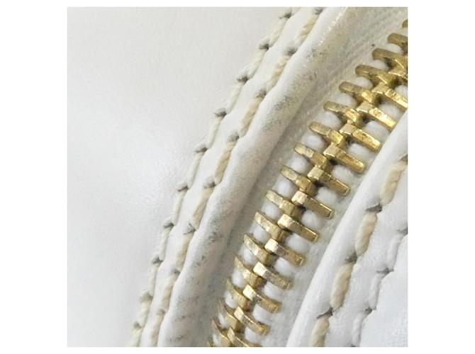 Borsa Chanel Wild Stitch Bianco - vista 4