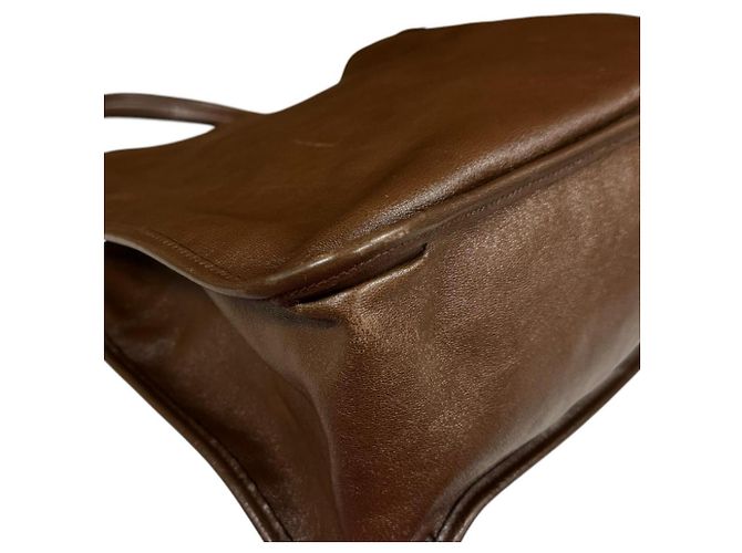 Borsa Tote Gucci Horsebit 1955 Marrone - vista 13