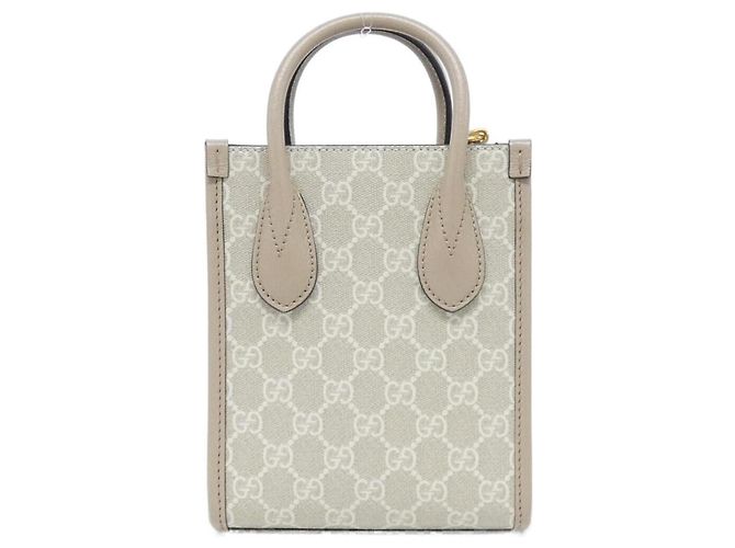Gucci 671623 UULBT Borsa Bianco Beige - vista 2
