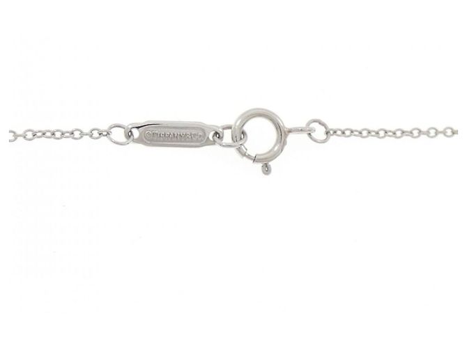 Tiffany & Co Tiffany Solitaire Halskette aus Platin mit Diamantanhänger - Ansicht 5