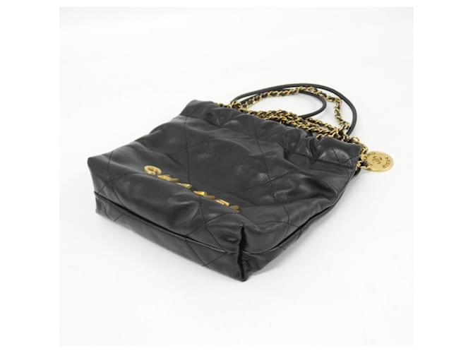 Mini borsa Chanel 22 Line Nero - vista 3