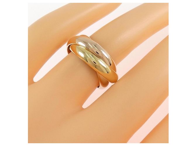 Anello Cartier Trinity in oro rosa bianco e giallo 18K - vista 5