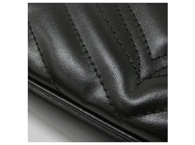 Borsa a tracolla Gucci GG Marmont 443497 DTDIT Nero - vista 5