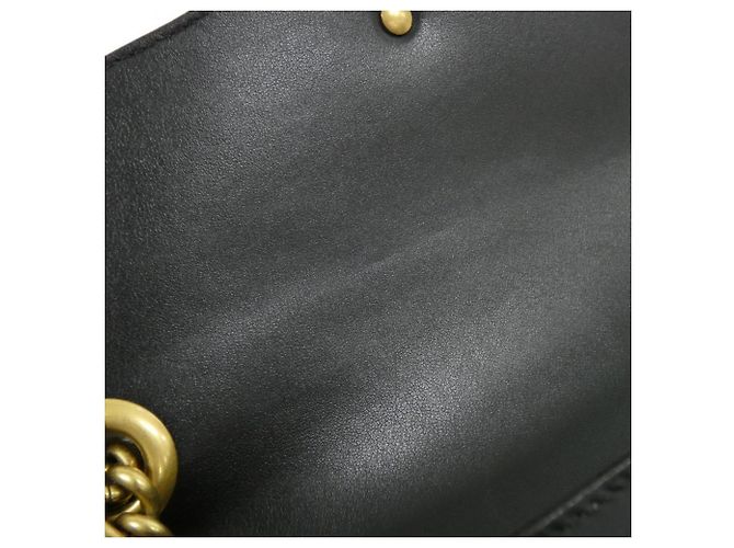 Borsa a tracolla Gucci GG Marmont 443497 DTDIT Nero - vista 8