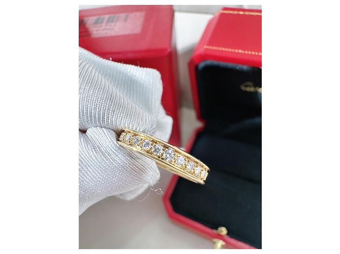 Anello Cartier 1895 Diamanti in Oro Giallo 18K D'oro - vista 2