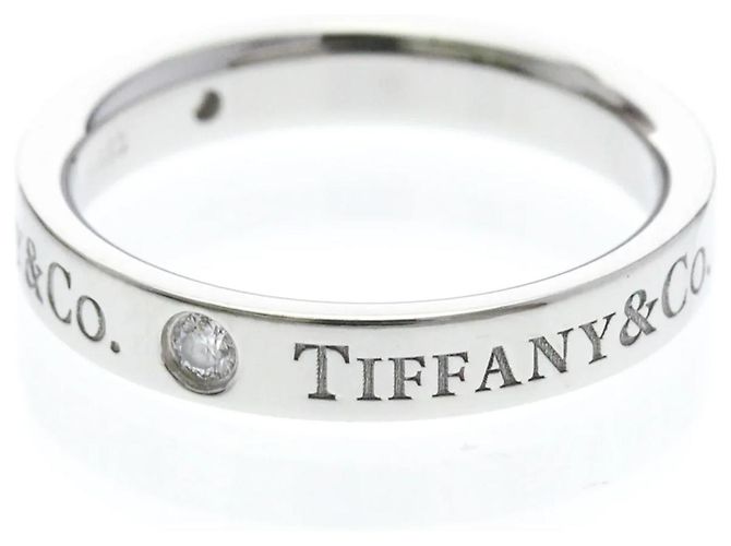 Tiffany & Co. Flacher Ring Platin Silber - Ansicht 2