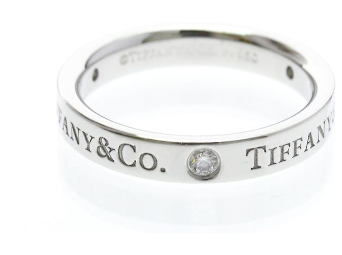 Tiffany & Co. Flacher Ring Platin Silber - Ansicht 3