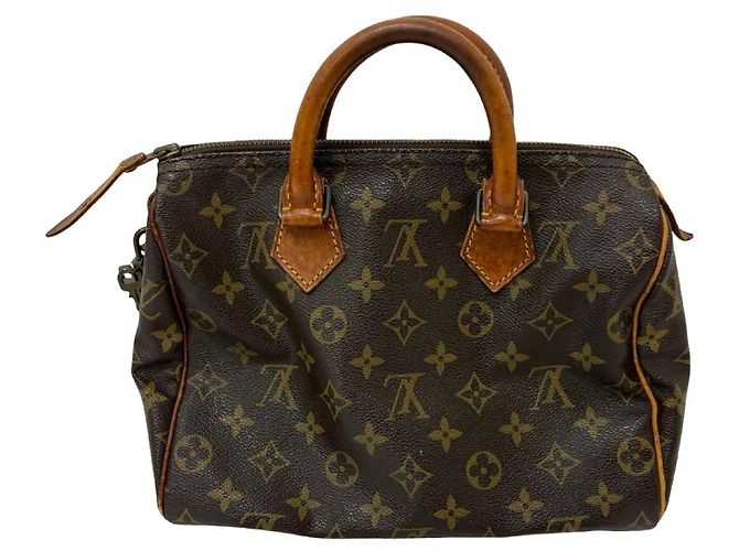 Louis Vuitton Speedy Handbag Monogram Canvas 25 Brown - view 2