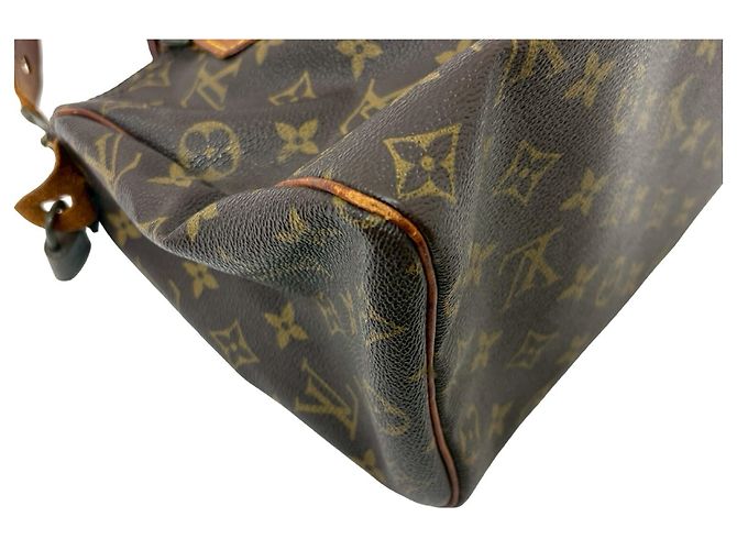 Louis Vuitton Speedy Handbag Monogram Canvas 25 Brown - view 4