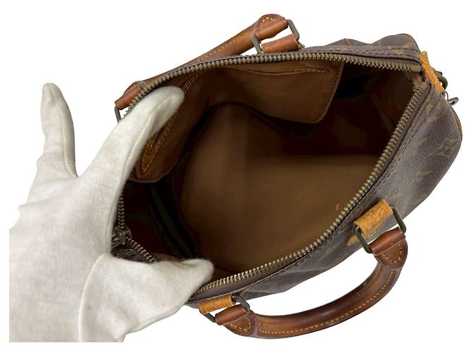 Louis Vuitton Speedy Handbag Monogram Canvas 25 Brown - view 6