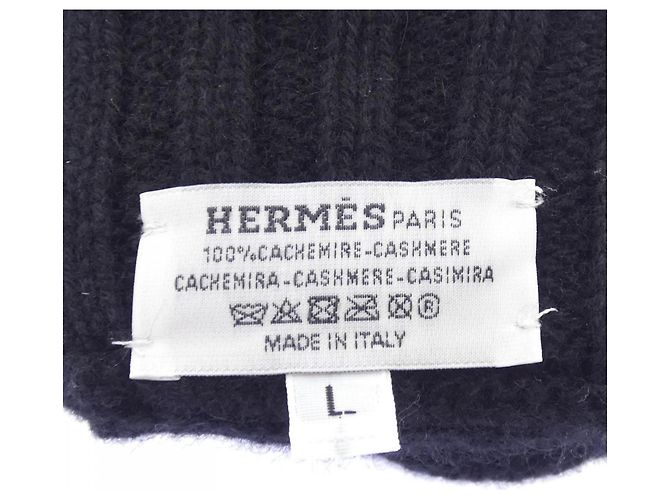 Hermès Hermes H-loop H252021G Kaschmirhandschuhe Warm Black Schwarz - Ansicht 3