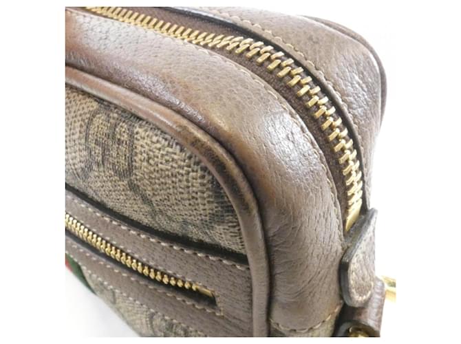 Borsa a Spalla Gucci Ophidia Marrone Beige - vista 5