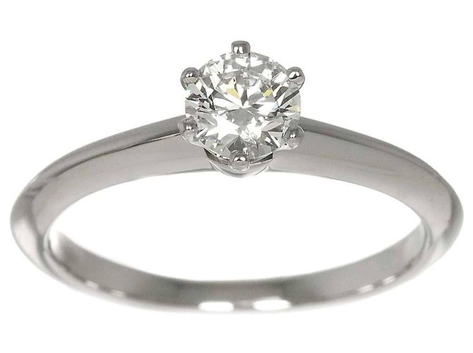 Tiffany & Co. Solitärring aus Platin 950 - Ansicht 2