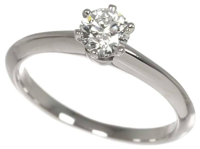 Tiffany & Co. Solitärring aus Platin 950 - Ansicht 5