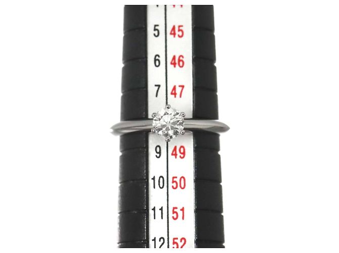 Tiffany & Co. Solitärring aus Platin 950 - Ansicht 7