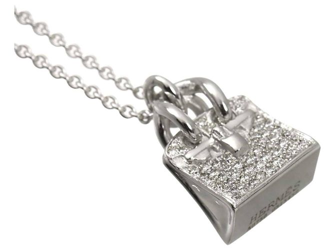 Hermès Collana Amulette Birkin in Diamanti Hermes - vista 3