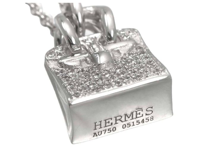 Hermès Collana Amulette Birkin in Diamanti Hermes - vista 4