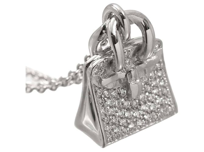 Hermès Collana Amulette Birkin in Diamanti Hermes - vista 5