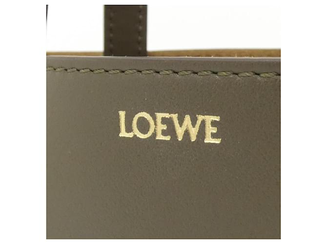 Borsa Tote Mini Loewe Puzzle Fold Cachi - vista 4