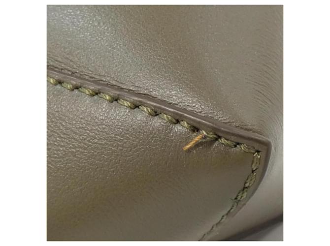 Borsa Tote Mini Loewe Puzzle Fold Cachi - vista 5