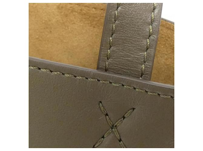 Borsa Tote Mini Loewe Puzzle Fold Cachi - vista 6