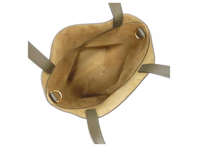 Borsa Tote Mini Loewe Puzzle Fold Cachi - vista 8