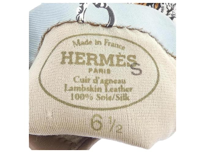 Guanti Hermès blu e marrone - vista 3