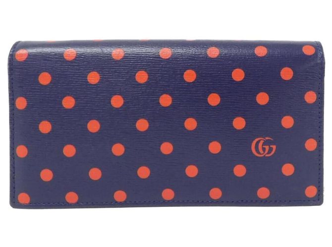 Portafoglio con catena Gucci Horsebit 1955 Rosso Blu - vista 2