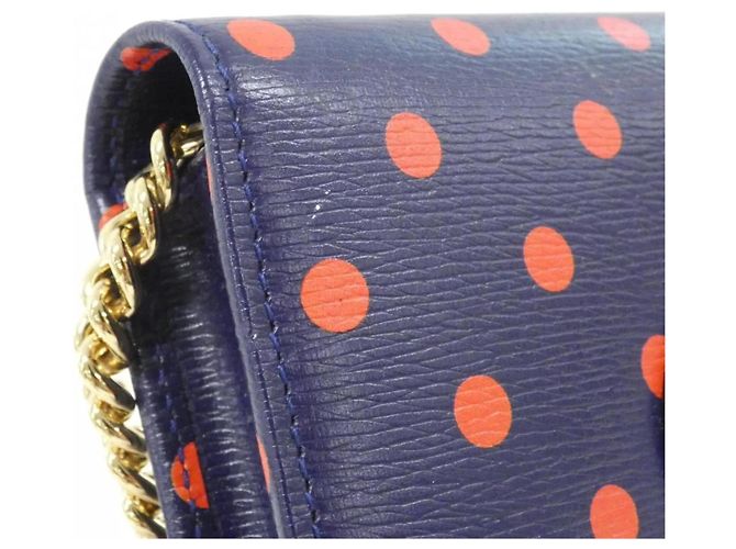 Portafoglio con catena Gucci Horsebit 1955 Rosso Blu - vista 6
