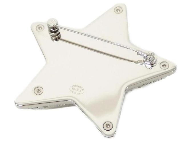 Spilla Chanel ABG038 Argento Cristallo - vista 2