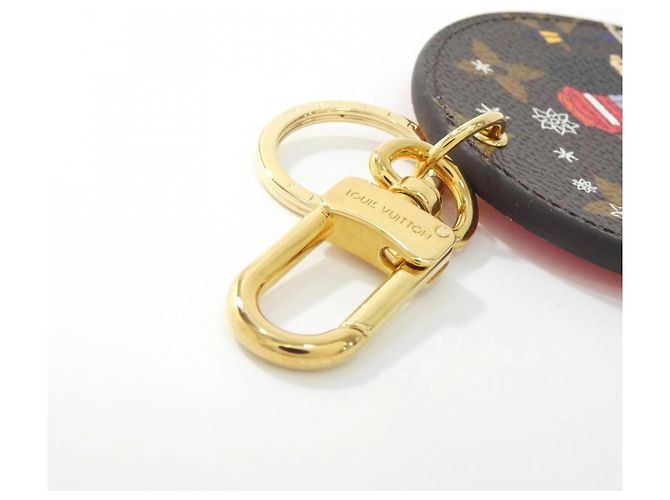 Portachiavi Illustrato Christmas Louis Vuitton Marrone - vista 4
