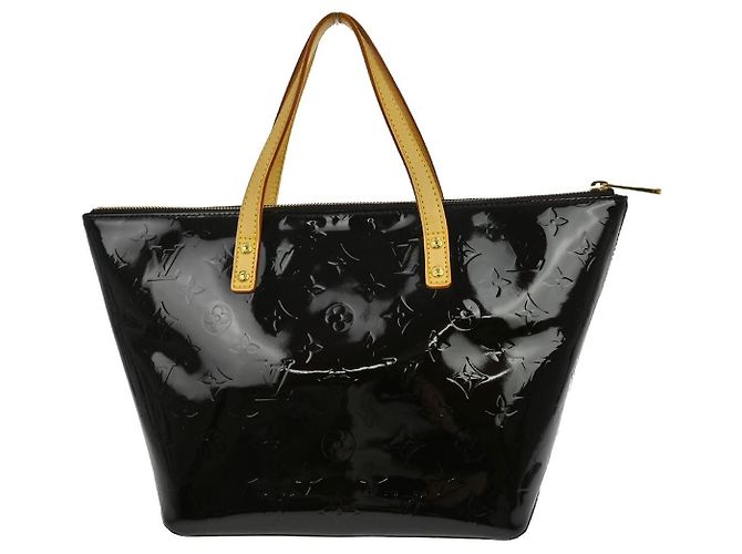 Borsa Louis Vuitton Bellevue Monogram Vernis PM Porpora - vista 2