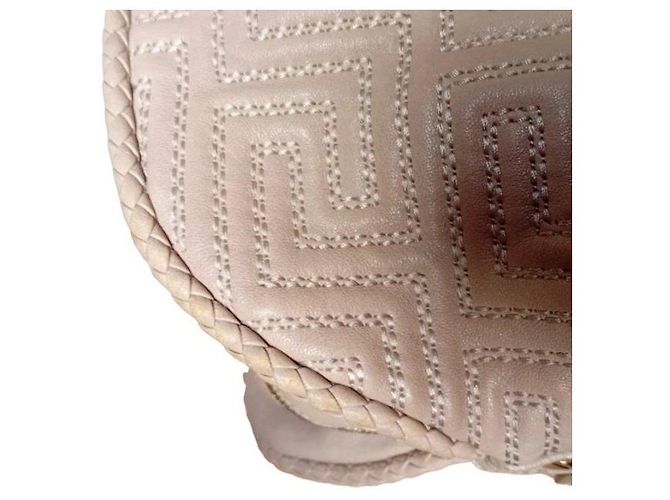 Gianni Versace Couture Borsa a mano in pelle motivo greca Beige - vista 12