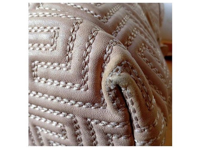 Gianni Versace Couture Borsa a mano in pelle motivo greca Beige - vista 14