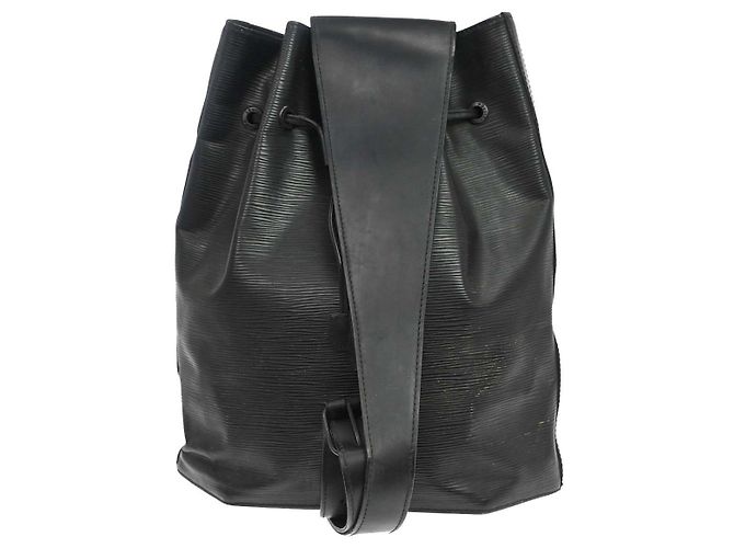 Louis Vuitton Drawstring Epi Leather Rucksack Schwarz - Ansicht 2