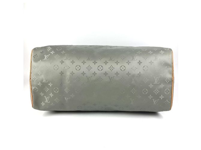 Louis Vuitton Monogram Titanium Keepall Bandoulière 50 Marrone - vista 5