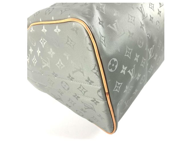 Louis Vuitton Monogram Titanium Keepall Bandoulière 50 Marrone - vista 7
