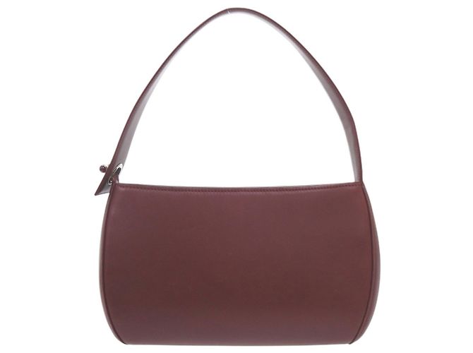 Borsa Cartier Cabochon in Pelle Bordeaux Bordò - vista 2