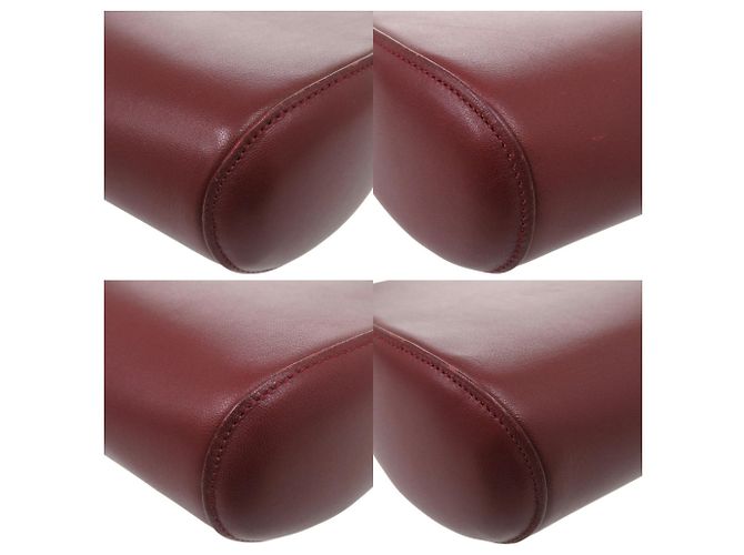Borsa Cartier Cabochon in Pelle Bordeaux Bordò - vista 4