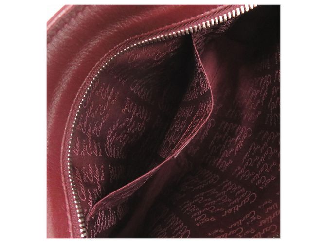 Borsa Cartier Cabochon in Pelle Bordeaux Bordò - vista 6