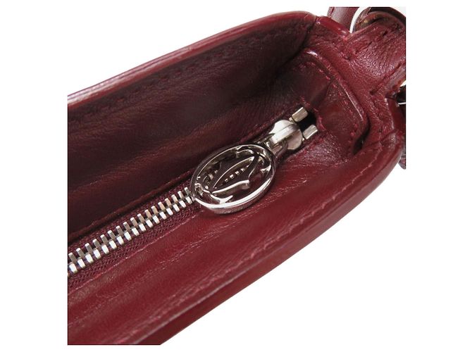 Borsa Cartier Cabochon in Pelle Bordeaux Bordò - vista 7