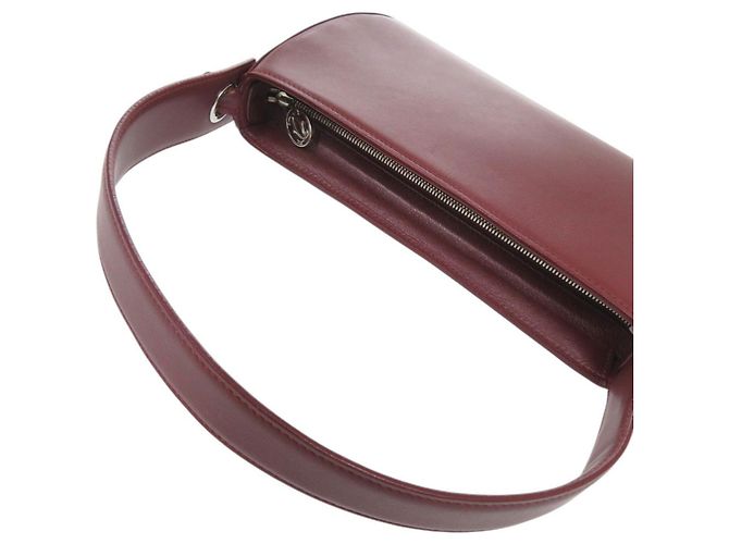 Borsa Cartier Cabochon in Pelle Bordeaux Bordò - vista 8