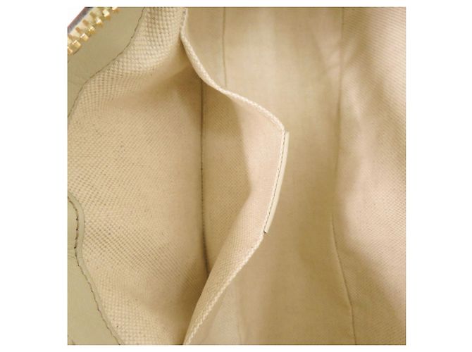 Borsa a tracolla in pelle Gucci Guccissima Bianco - vista 6