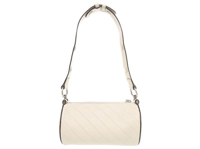 Borsa a tracolla Gucci Blondie in pelle bianca Bianco - vista 3