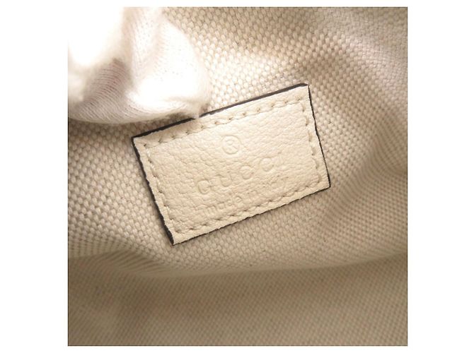 Borsa a tracolla Gucci Blondie in pelle bianca Bianco - vista 7