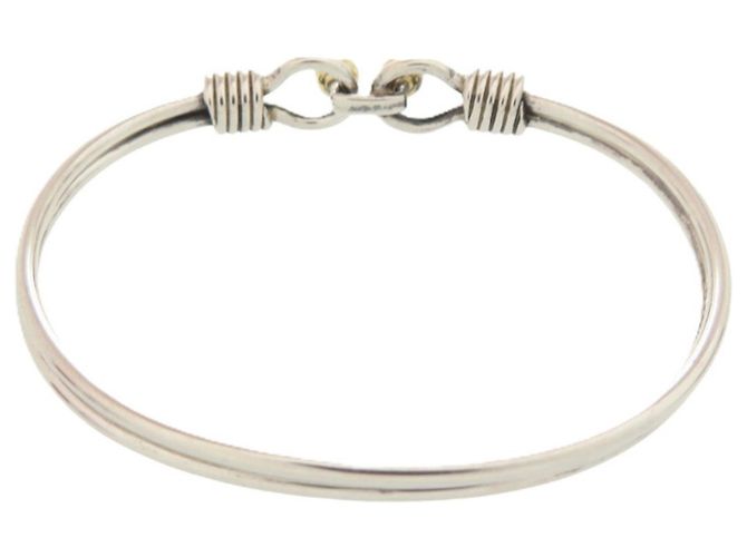 Tiffany & Co. Armreif mit Doppelhaken Silber Golden - Ansicht 3