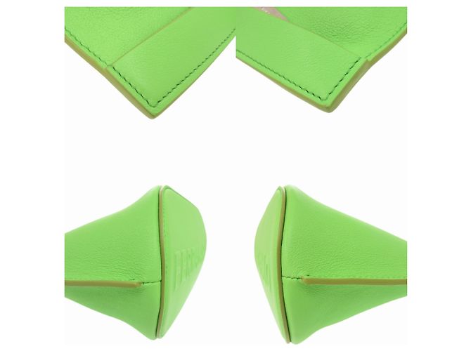Clutch in pelle verde Salvatore Ferragamo - vista 4