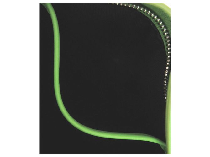 Clutch in pelle verde Salvatore Ferragamo - vista 8