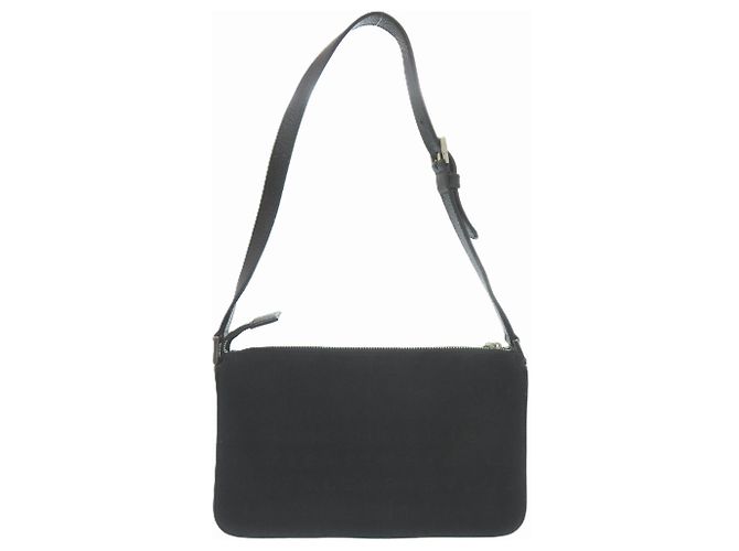 Bulgari Borsa a tracolla in pelle e tela Logomania Bvlgari Nero - vista 2