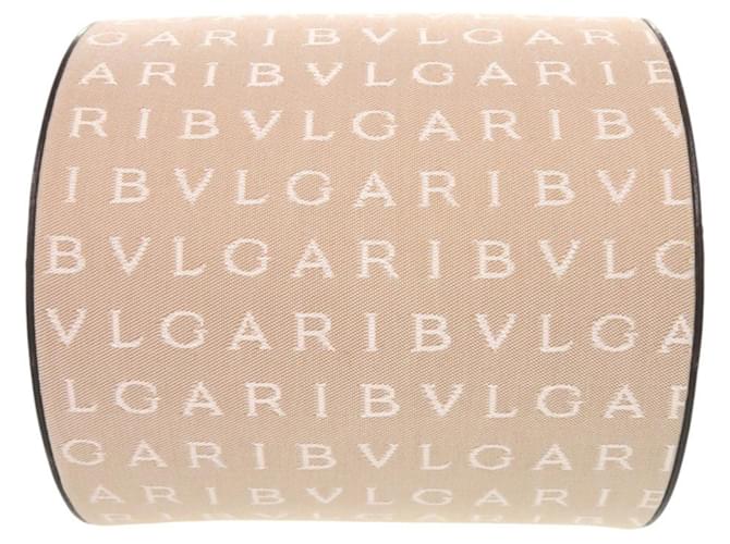 Bulgari Borsa Bvlgari B.zero1 Logomania Marrone Beige - vista 4